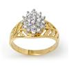 Image 1 : ACA OVERSTOCK 0.25ctw DIAMOND CLUSTER RING YELLOW GOLD