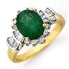 Image 1 : CERTIFIED 2.01ctw EMERALD & DIAMOND RING 14KT GOLD