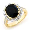 Image 1 : OVERSTOCK 5.33ct CERTIFIED SAPPHIRE & DIAMOND RING GOLD