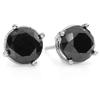 Image 1 : OVERSTOCK 2.0 ctw BLACK DIAMOND STUD EARRINGS 14KT GOLD