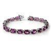 OVERSTOCK 22.60ctw AMETHYST LADIES BRACELET WHITE GOLD