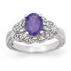 Image 1 : CERTIFIED 1.75ctw TANZANITE & DIAMOND RING 14KT GOLD