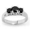 Image 1 : ACA CERTIFIED .55ct BLACK DIAMOND LADIES RING 14KT GOLD