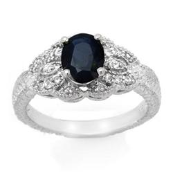 ACA CERTIFIED 1.95ctw SAPPHIRE & DIAMOND RING 14KT GOLD