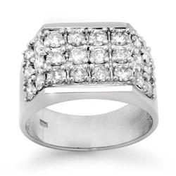 DESIGNER'S STYLE 2.00ctw MEN'S DIAMOND RING WHITE GOLD