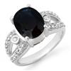 Image 1 : ACA CERTIFIED 5.25ct SAPPHIRE & DIAMOND RING WHITE GOLD