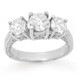 OVERSTOCK 1.50ctw THREE-STONE DIAMOND RING 14K GOLD