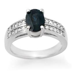 ACA CERTIFIED 3.19ctw SAPPHIRE & DIAMOND RING 14KT GOLD