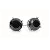 Image 1 : CERTIFIED 1.50ctw BLACK DIAMOND STUD EARRINGS 14KT GOLD