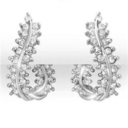 OVERSTOCK 1.0 ctw CERTIFIED DIAMOND EARRINGS 14KT GOLD