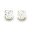 Image 1 : OVERSTOCK SOLITAIRE 0.25ctw DIAMOND STUD EARRINGS GOLD