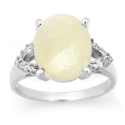 OVERSTOCK 2.75ctw OPAL & DIAMOND LADIES RING WHITE GOLD