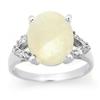 Image 1 : OVERSTOCK 2.75ctw OPAL & DIAMOND LADIES RING WHITE GOLD