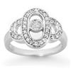 Image 1 : CERTIFIED 0.55ct DIAMOND RIGHT-HAND WHITE GOLD RING