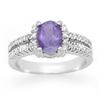 Image 1 : CERTIFIED 2.25ctw TANZANITE & DIAMOND RING WHITE GOLD