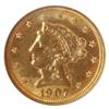 Image 1 : 1907 Eagle Liberty Gold US $2.5 NGC Certified Coin MS60