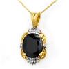 Image 1 : CERTIFIED 8.59ctw DIAMOND & SAPPHIRE PENDANT 14KT GOLD