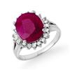 Image 1 : OVERSTOCK 4.06ctw PINK SAPPHIRE & DIAMOND RING 14K GOLD