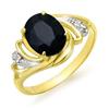 Image 1 : CERTIFIED 2.53 ctw SAPPHIRE & DIAMOND RING YELLOW GOLD