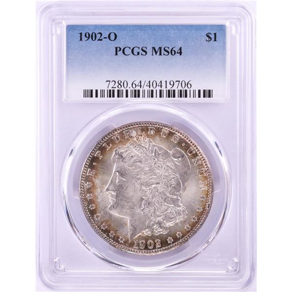 1902-O $1 Morgan Silver Dollar Coin PCGS MS64 Nice Toning
