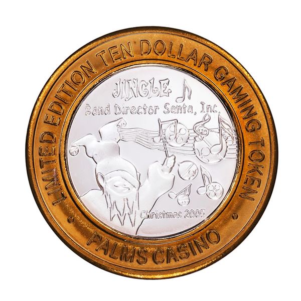 .999 Silver Palms Casino Las Vegas, Nevada $10 Limited Edition Gaming Token