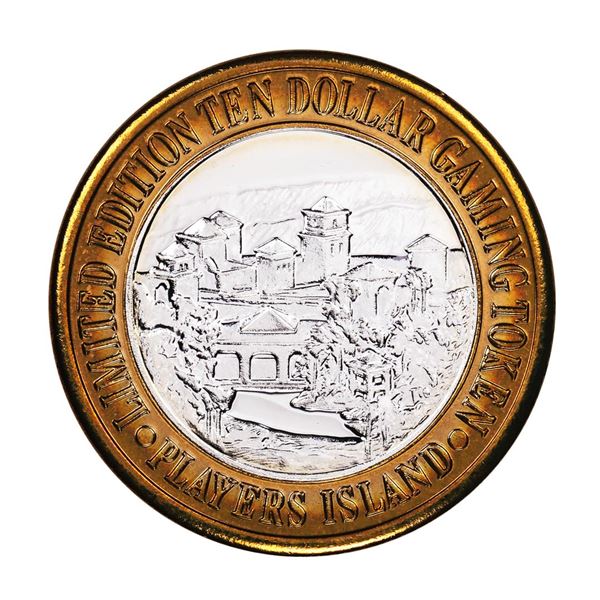 .999 Fine Silver Players Island Casino $10 Casino Limited Edition Gaming Token