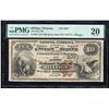Image 1 : 1882BB $10 NB of Billings, MT CH# 3097 National Currency Note PPMG Very Fine 20