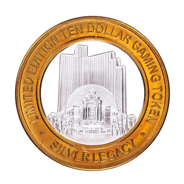.999 Silver Silver Legacy Reno, Nevada $10 Casino Limited Edition Gaming Token