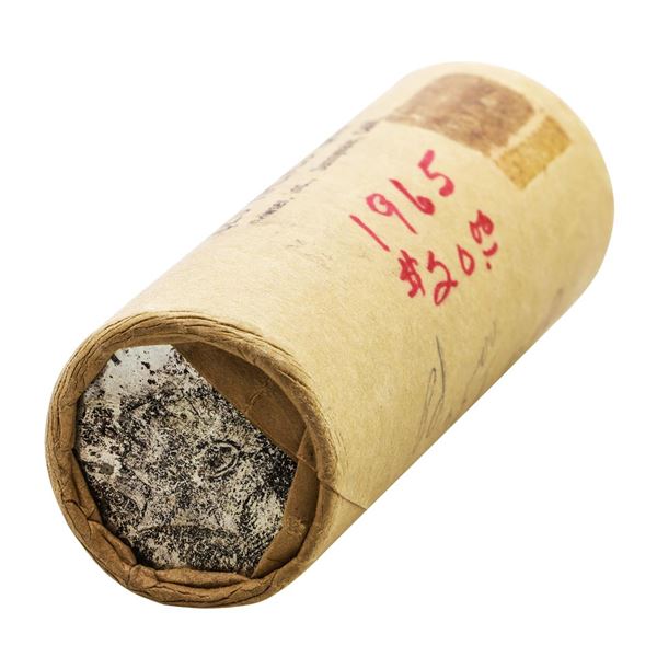Shotgun Roll of (40) Brilliant Uncirculated 1965 Kennedy Half Dollar Coins