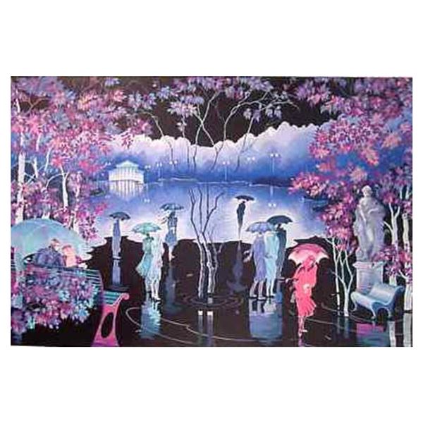 Zina Roitman "Rainy Night" Limited Edition Serigraph on Paper