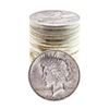 Image 1 : Roll of (20) Brilliant Uncirculated 1922-1923 $1 Peace Silver Dollar Coins