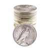 Image 2 : Roll of (20) Brilliant Uncirculated 1922-1923 $1 Peace Silver Dollar Coins