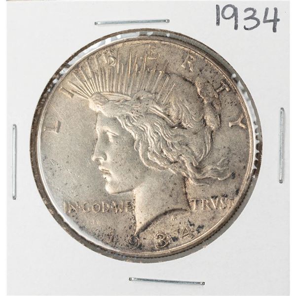 1934 $1 Peace Silver Dollar Coin