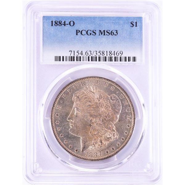1884-O $1 Morgan Silver Dollar Coin PCGS MS63