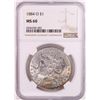 Image 1 : 1884-O $1 Morgan Silver Dollar Coin NGC MS60 Great Toning