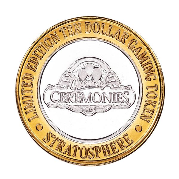 .999 Silver Stratosphere Las Vegas, Nevada $10 Casino Limited Edition Gaming Token