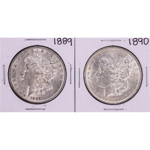 Lot of 1889-1890 $1 Morgan Silver Dollar Coins