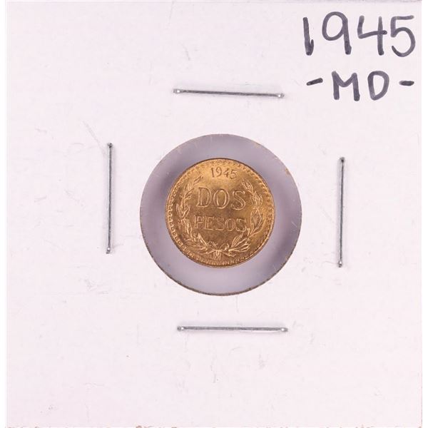1945 Mexico Dos Pesos Gold Coin