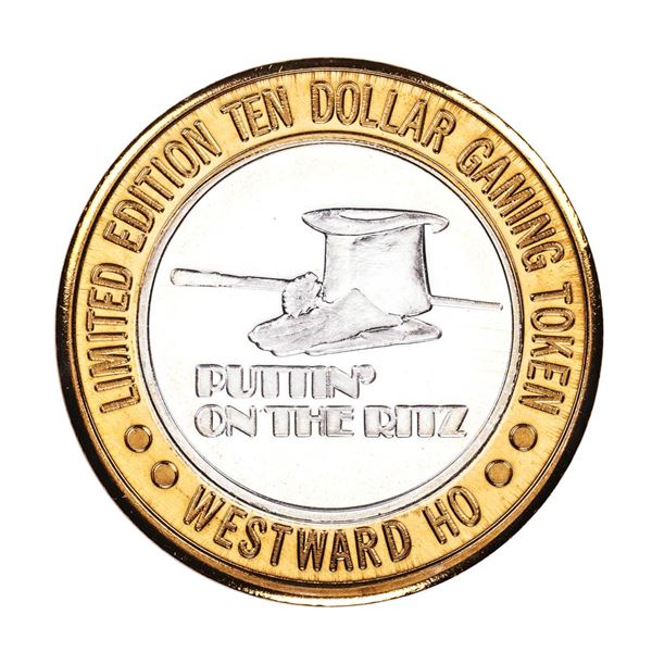 .999 Silver Westward Ho Casino Las Vegas $10 Casino Limited Edition Gaming Token