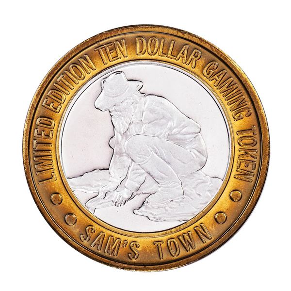 .999 Silver Sam's Town Las Vegas $10 Limited Edition Casino Gaming Token