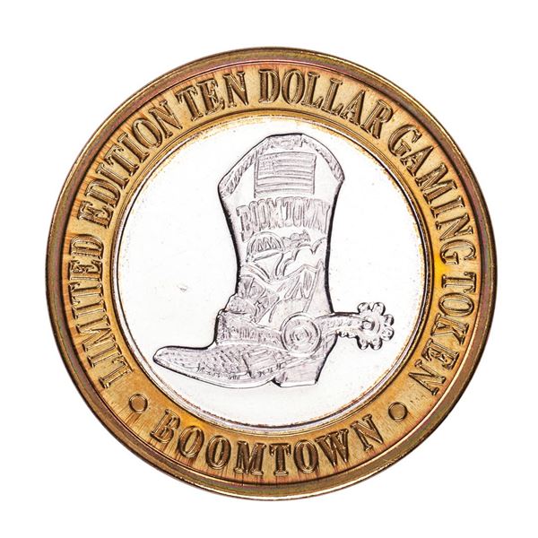 .999 Silver Boomtown Reno, NV $10 Casino Limited Edition Gaming Token