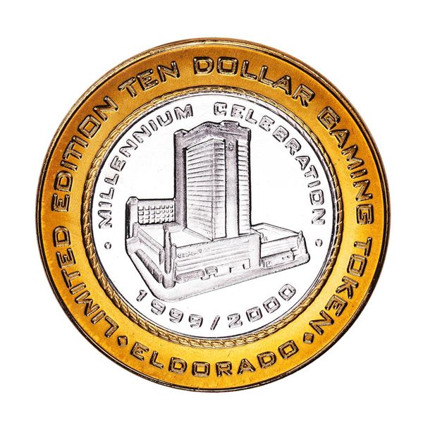 .999 Fine Silver Eldorado Reno, Nevada $10 Limited Edition Gaming Token