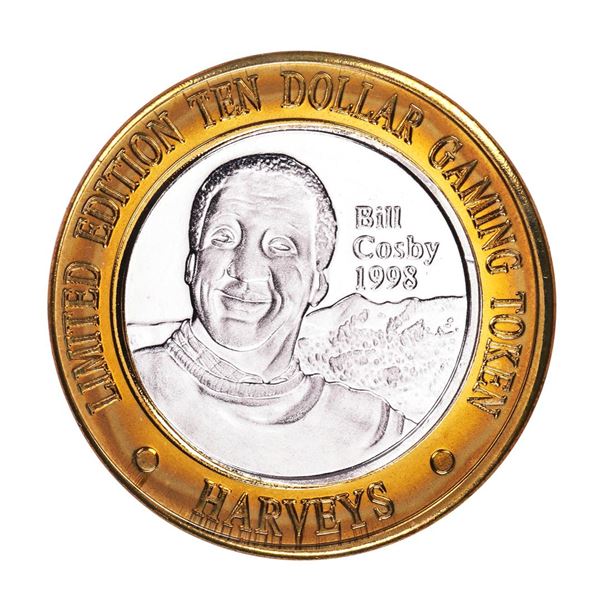 .999 Fine Silver Harveys Resort Lake Tahoe, Nevada $10 Limited Edition Gaming Token