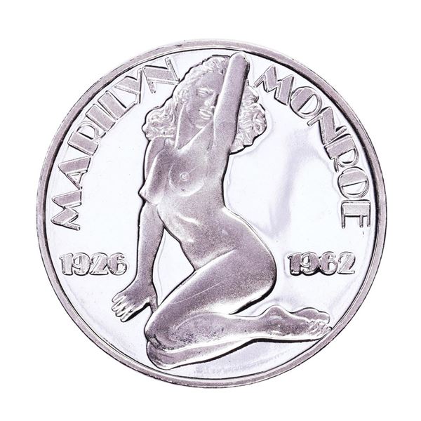1926-1962 Marilyn Monroe Proof 1oz .999 Fine Silver Round