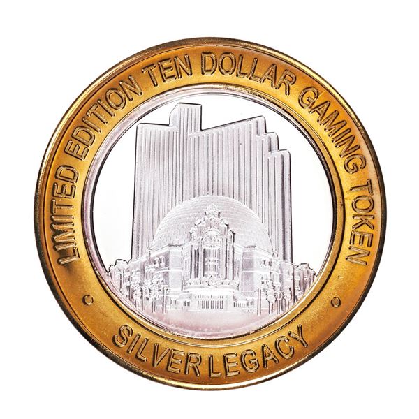 .999 Silver Silver Legacy Reno, Nevada $10 Casino Limited Edition Gaming Token