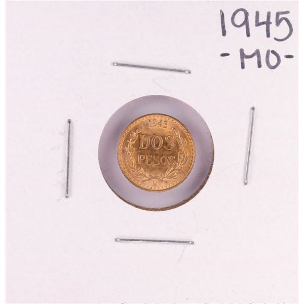 1945 Mexico Dos Pesos Gold Coin