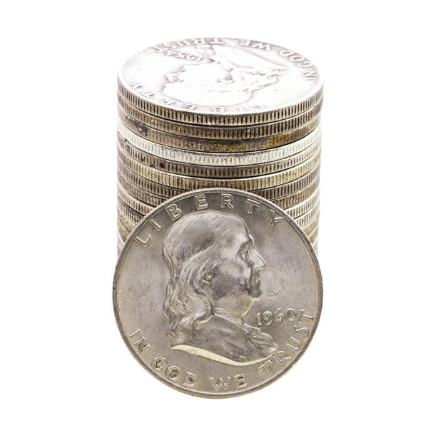 Roll of (20) Mixed Date Franklin Half Dollar Coins