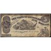 Image 1 : 1863 $5 The State of Louisiana Baton Rouge, LA Obsolete Banknote