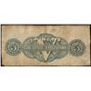 Image 2 : 1863 $5 The State of Louisiana Baton Rouge, LA Obsolete Banknote