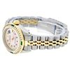 Image 5 : Rolex Ladies Two Tone Pink MOP Diamond sapphire & Emerald Datejust Wristwatch